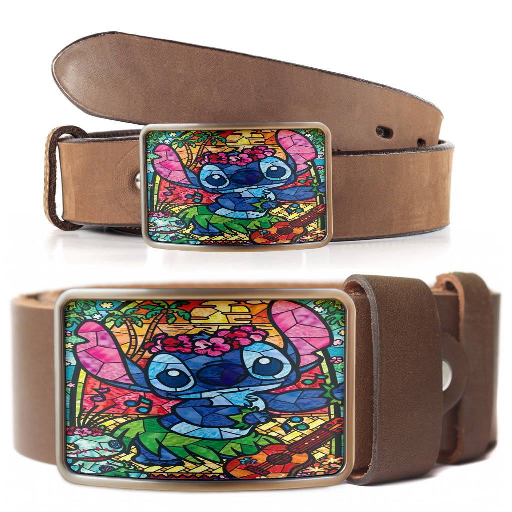 Stitch glass Belt Buckle 2021