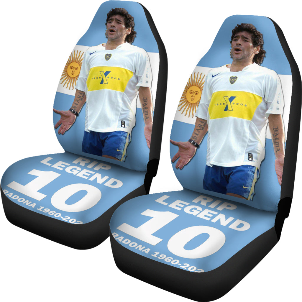 2021 Rip Legend Diego Armando Maradona 10 Rip 1969 2022 Car Seat Covers Gift For Fooball