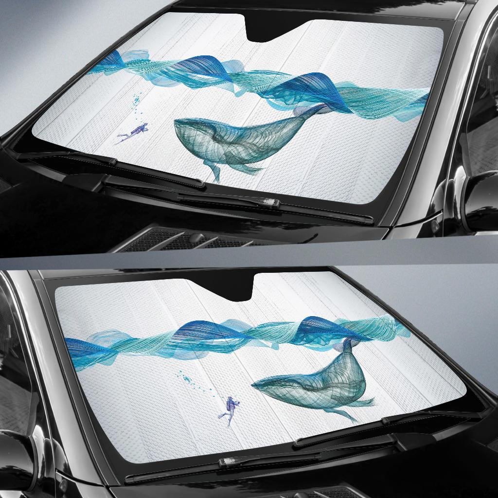 Underwater Whale Waves Horse Auto Sun Shades Amazing Best Gift Ideas 2022