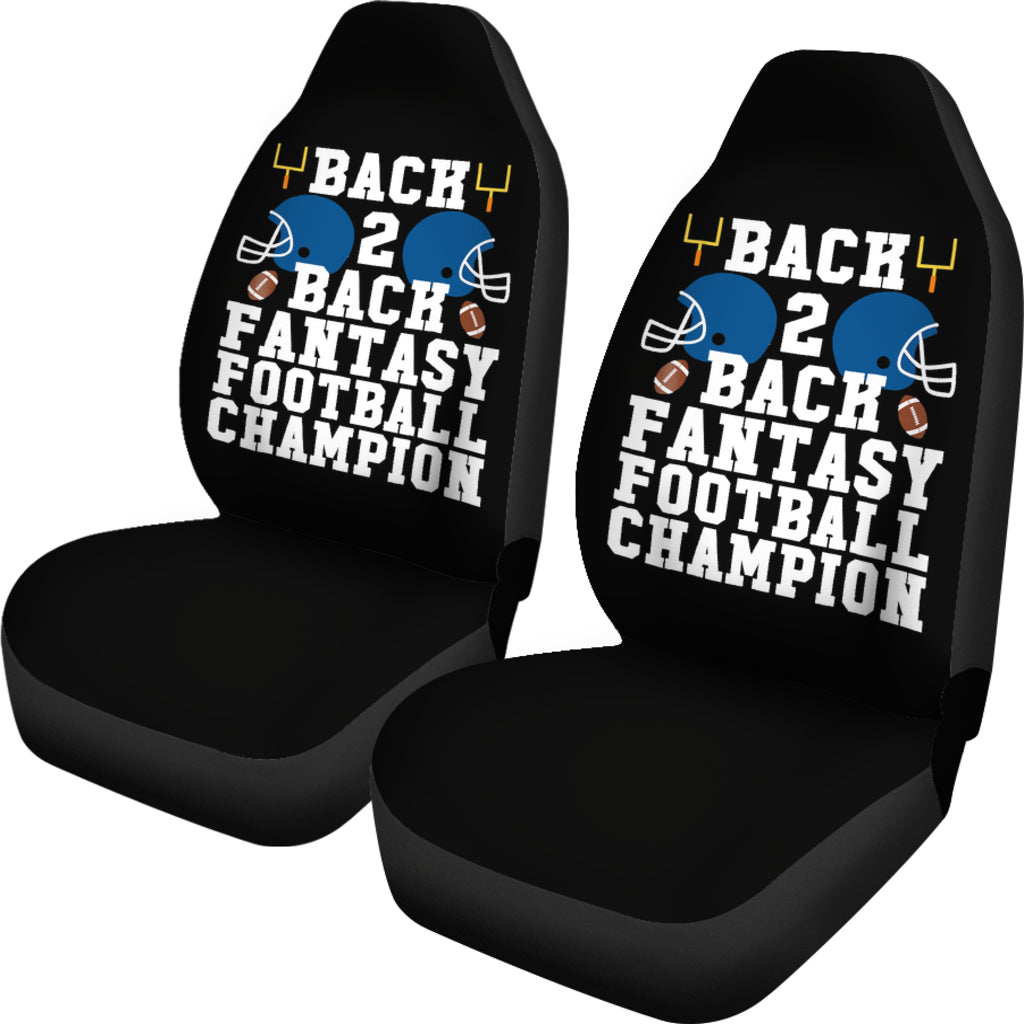 Back To Back Fantasy Football Champion Car Seat Covers