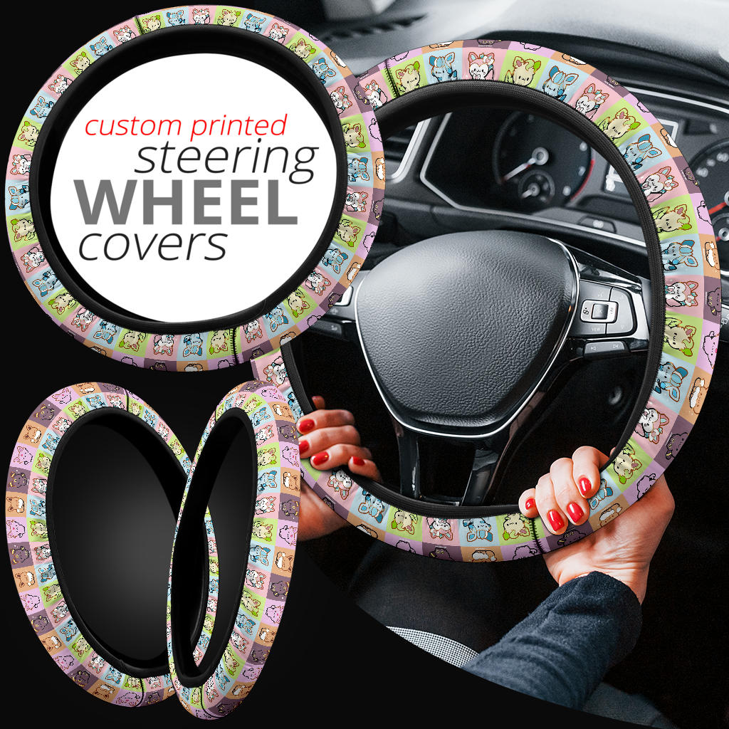 Eeveelutions Pokemon Car Steering Wheel Cover 3