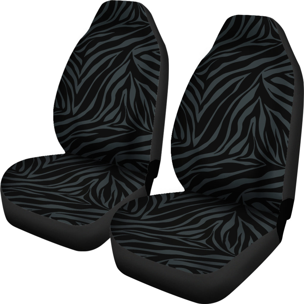 Dark Gray Zebra Seat Covers