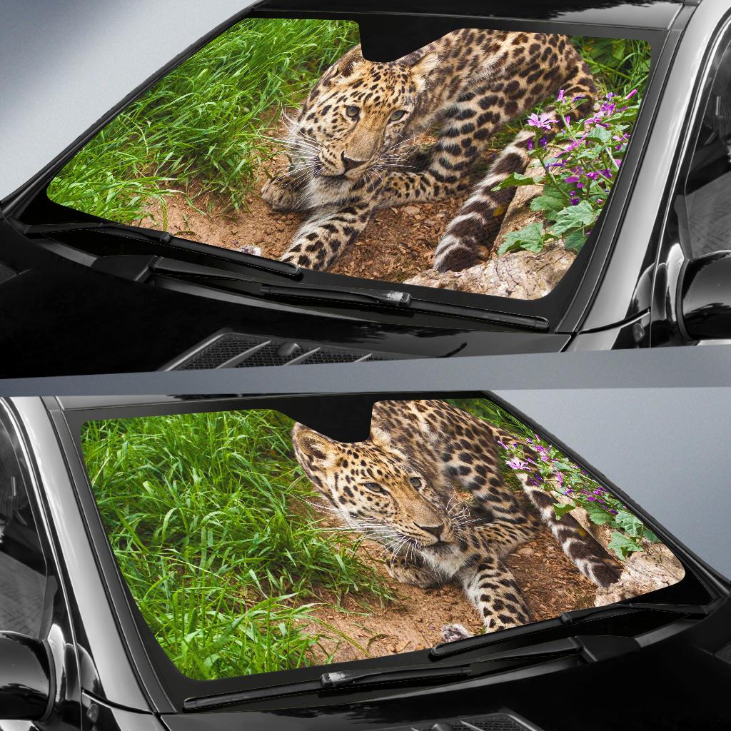 Leopard Grass Hd Car Sun Shade Gift Ideas 2022