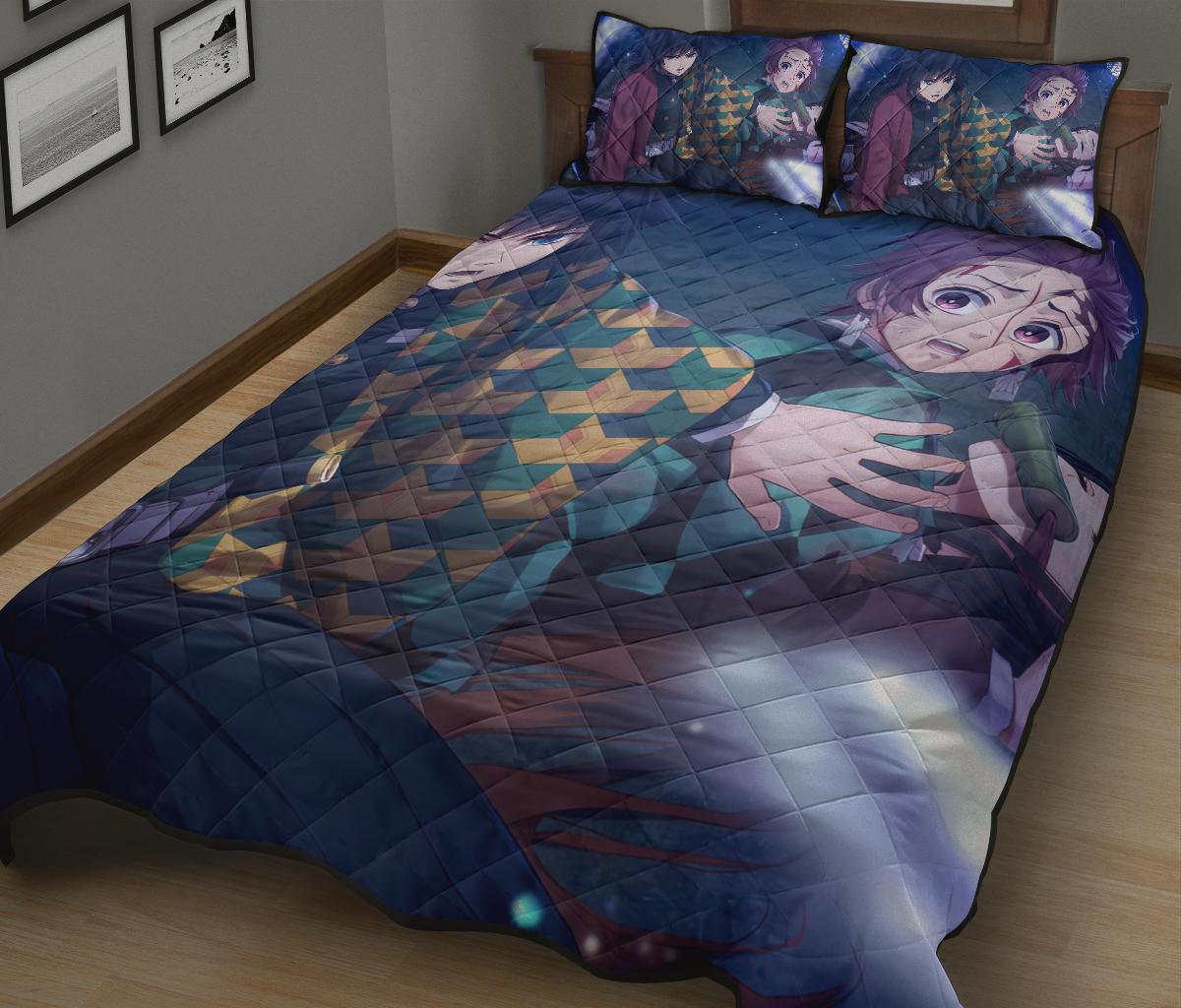 Demon Slayer 15 Anime Quilt Bed Set Pillow Case Amazing Decor Gift Ideas 1