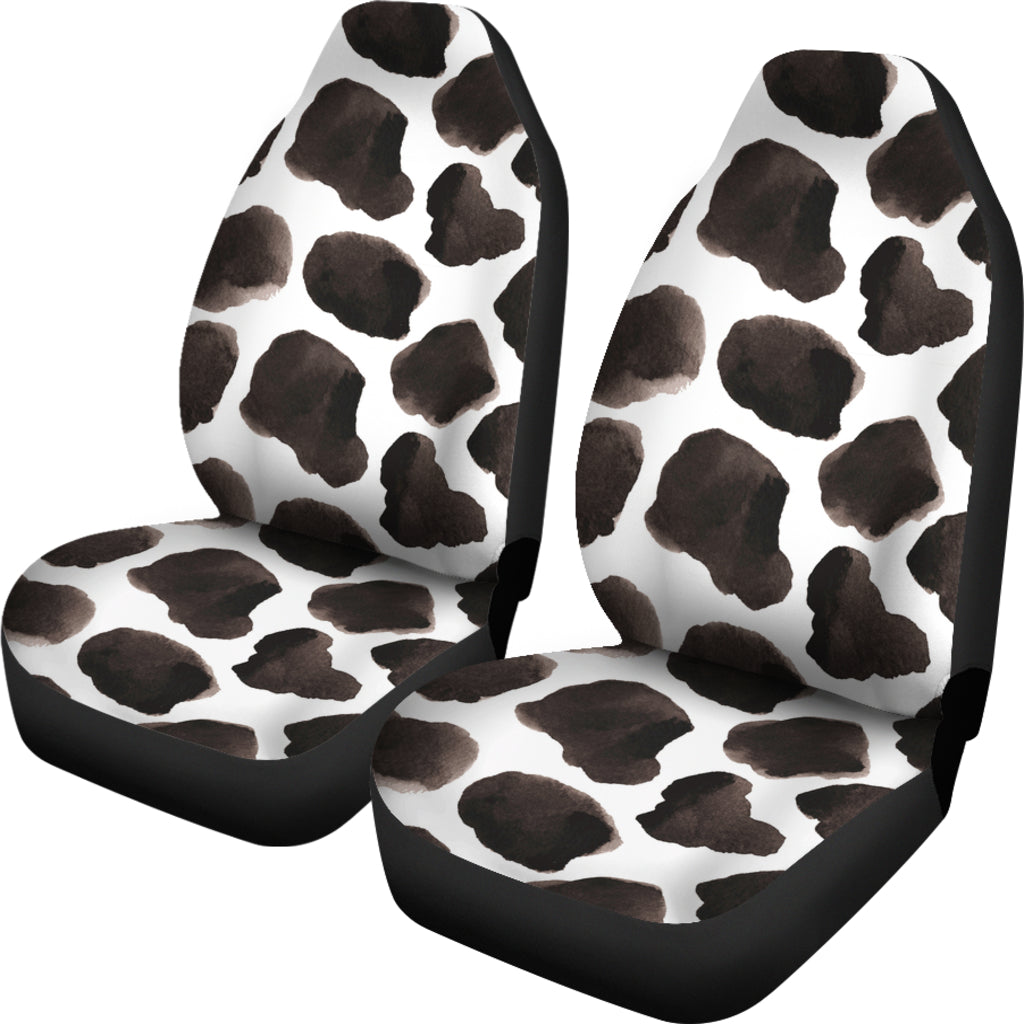 Painting Cow Print Car Seat