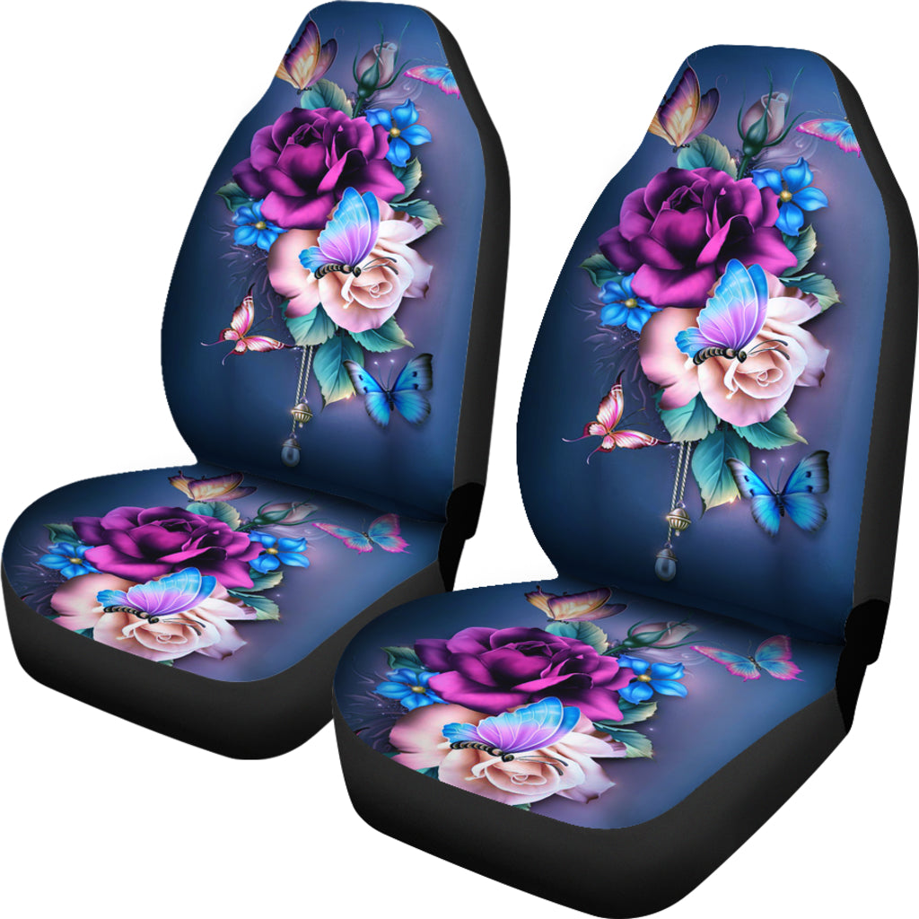 Rose Butterfly Car Seat Covers