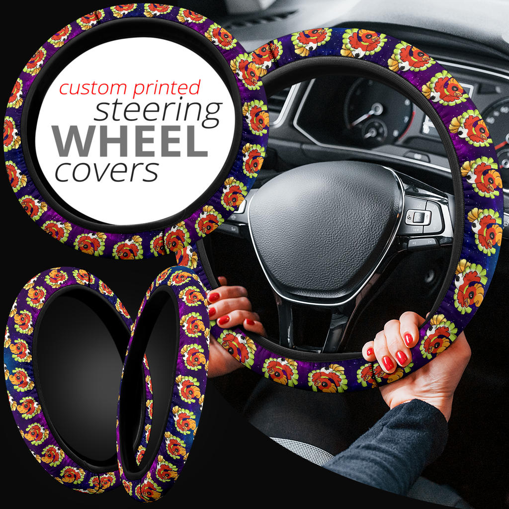 Ho-oh Pokemon Anime Custom Car Steering Wheel Cover