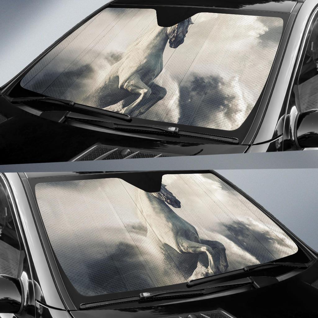 Pegasus White Horse Clouds Waves Hd Car Sun Shade Gift Ideas 2022