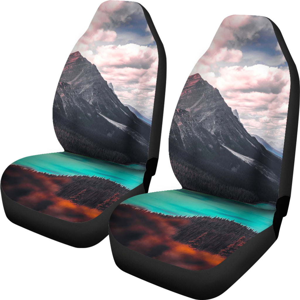 Mountain Lake Nature Forest Car Seat Covers