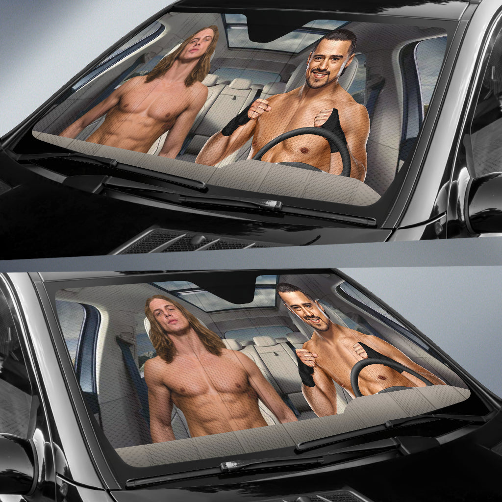 Riddle Vs Angel Garza Wwe Driving Auto Sun Shade