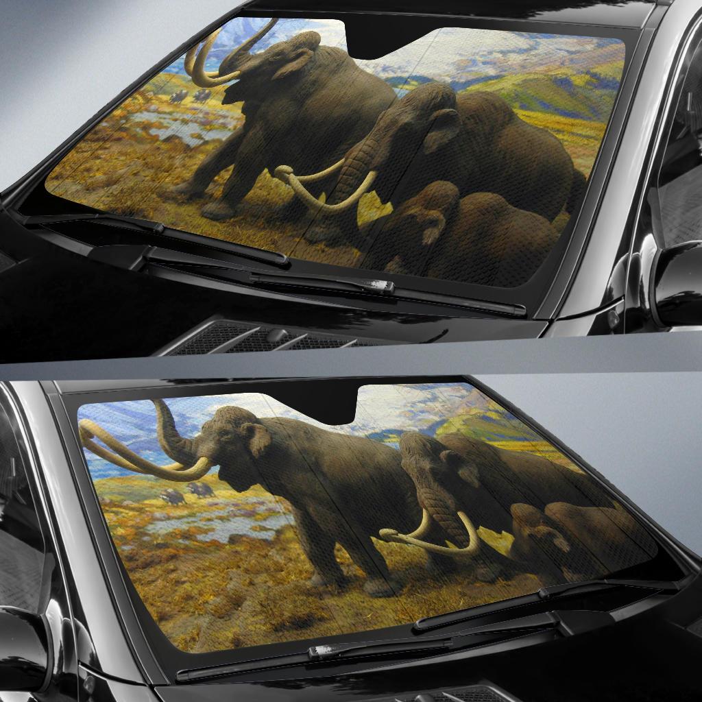 North American Mammals Mammoths Hd Car Sun Shade Gift Ideas 2021