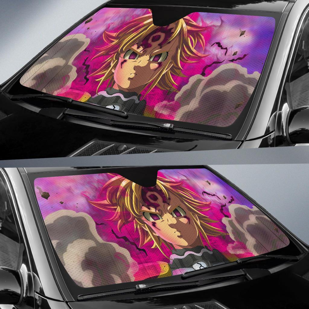 Meliodas Seven Deadly Sins Car Sun Shade Gift Ideas 2022