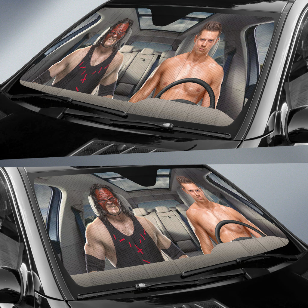 The Miz Vs Kane Wwe Driving Auto Sun Shade