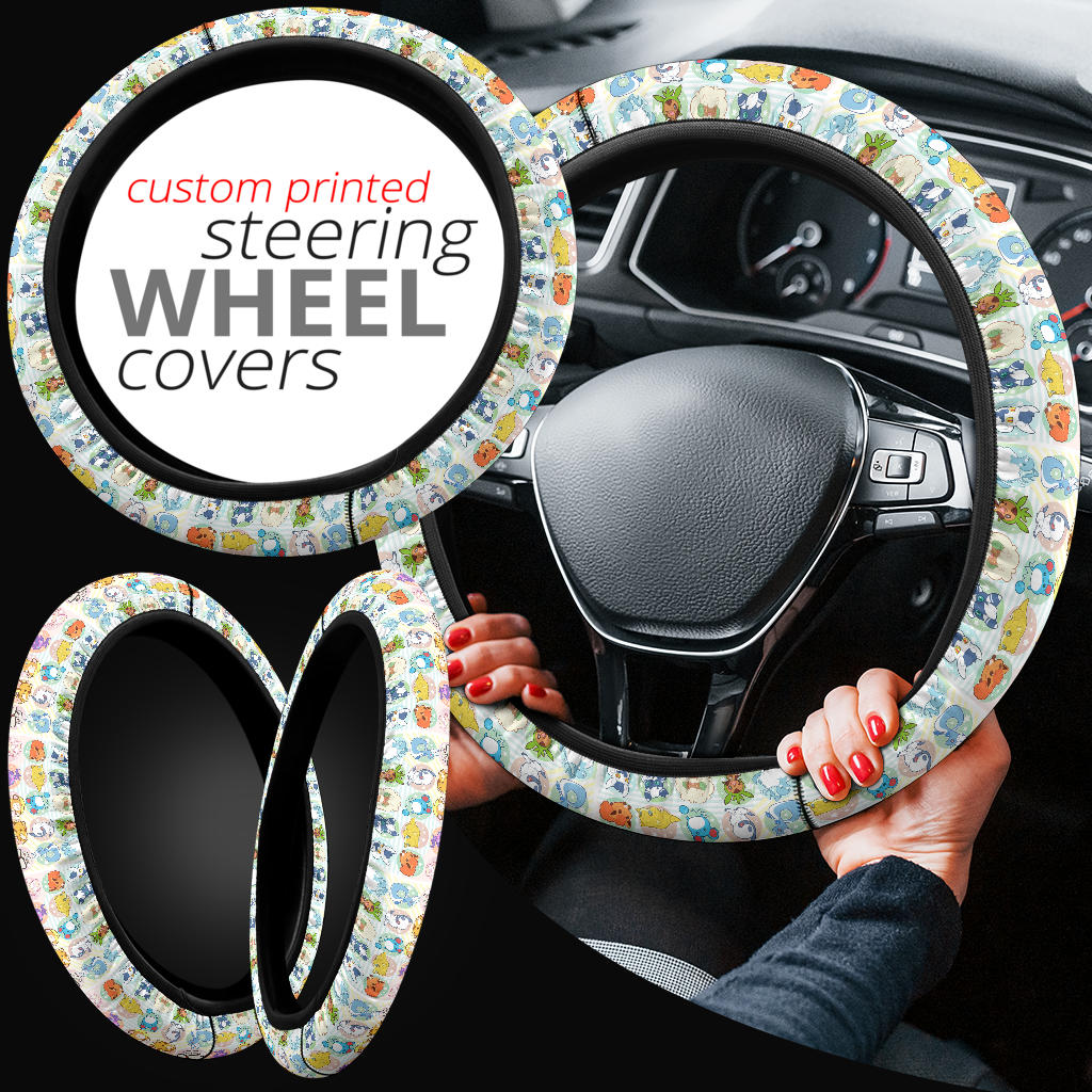 Cute Pokemon Car Steering Wheel Cover