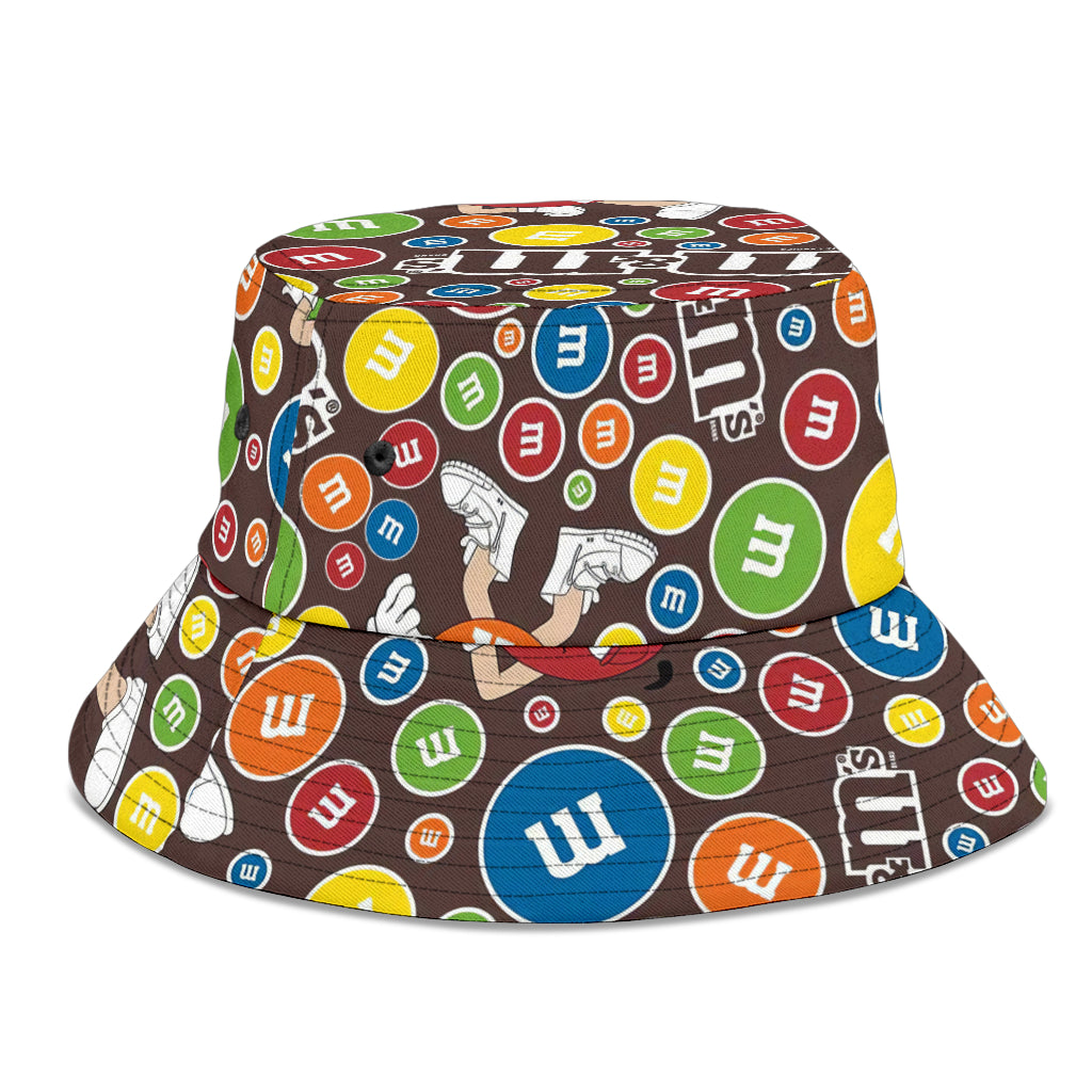 M&M Chocolate Pattern Bucket Hat