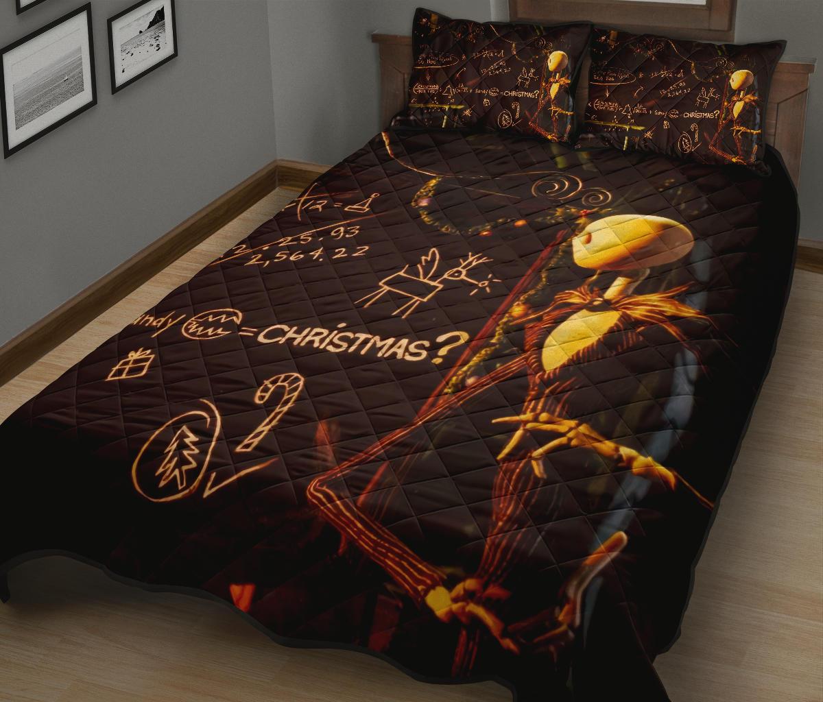 The Nightmare Before Christmas Halloween Movie Quilt Bed Set Pillow Case Amazing Decor Gift Ideas 32