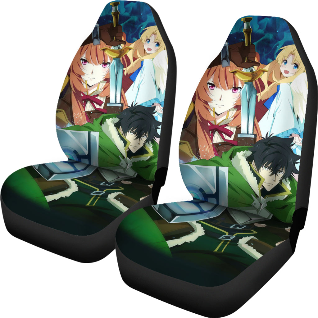 Cool Naofumi Raphtalia And Filo Tate No Yuusha No Nariagari Anime Manga Car Seat Covers