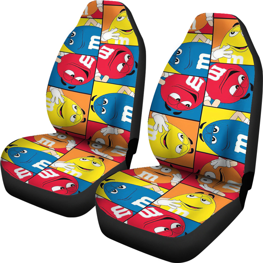 M & M Chocolate Coloring Car Seat Covers