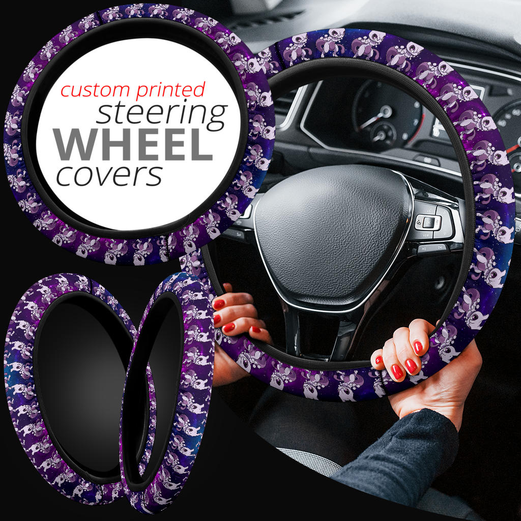 Mewtwo Pokemon Anime Custom Car Steering Wheel Cover