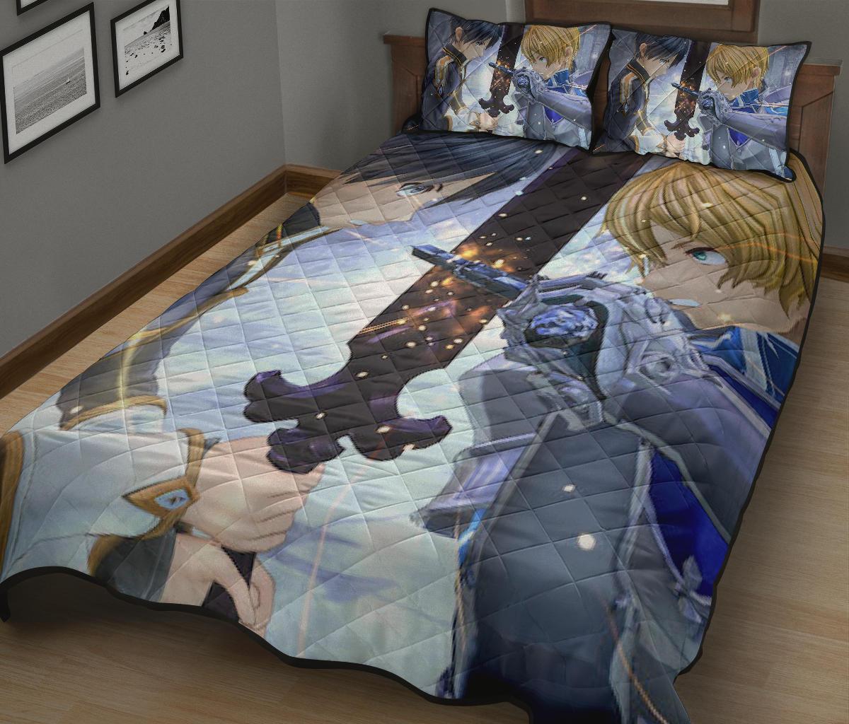 Sword Art Online Anime Quilt Bed Set Pillow Case Amazing Decor Gift Ideas 5