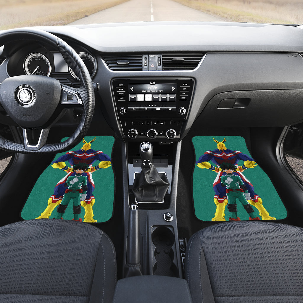 All Might And Midoriya Izuku 1 Anime Car Floor Mats Custom Car Accessories Car Decor 2022