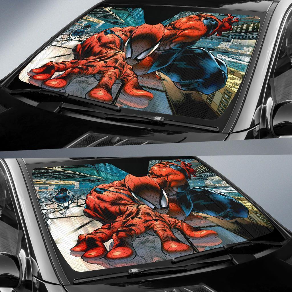 Spiderman New York City Car Sun Shades Amazing Best Gift Ideas 2022