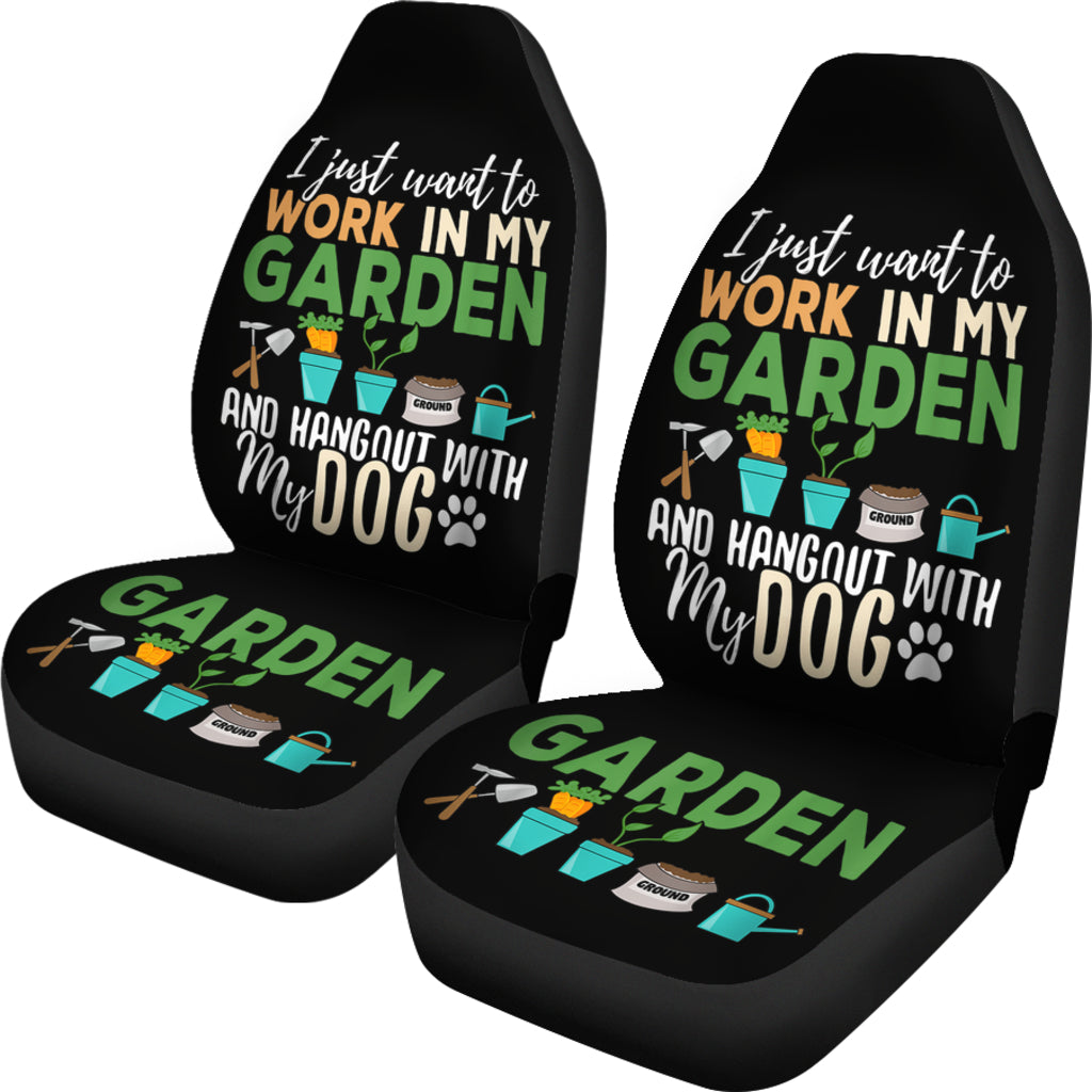 Dog Lover Gardener Garden Car Seat Covers