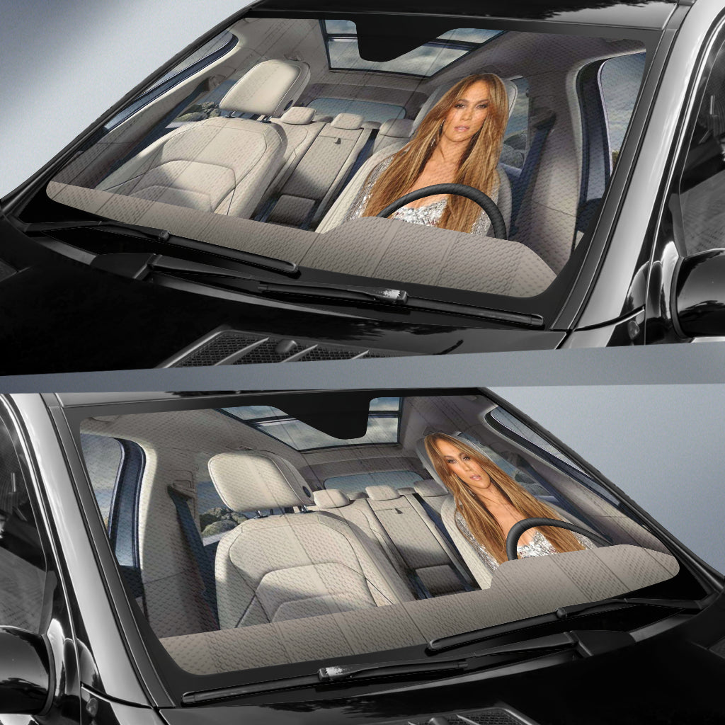 Jennifer Lopez 2 Driving Auto Sun Shade