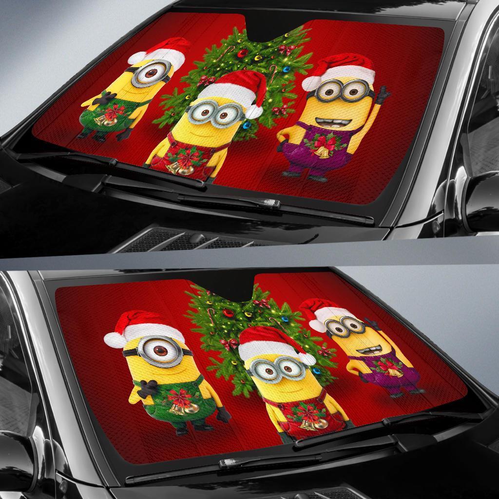 Minions Christmas Car Sun Shades Amazing Best Gift Ideas 2022
