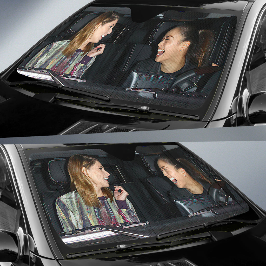 Ashley Greene & Cara Santana Car Auto Sun Shade