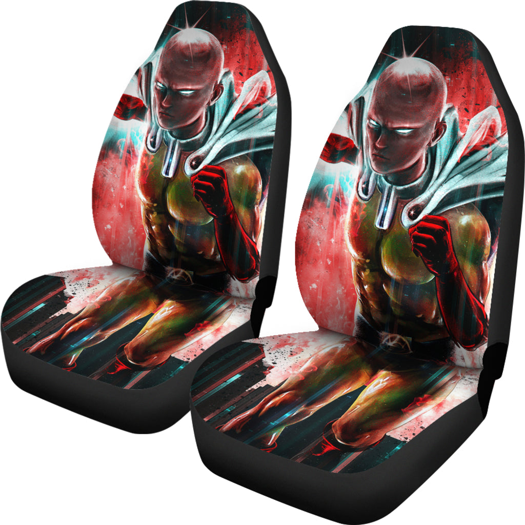 Saitama Art One Punch Man Anime Manga Car Seat Covers