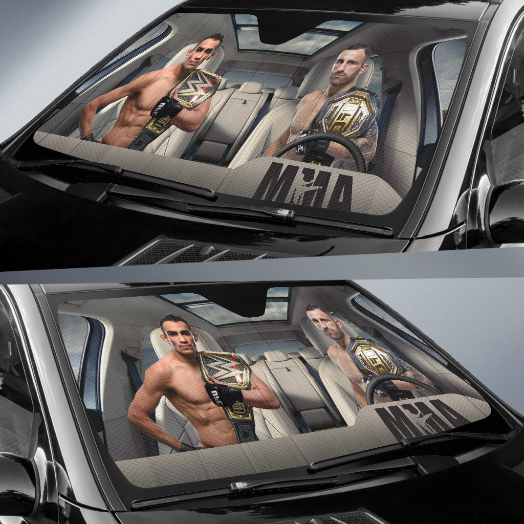 Tony Ferguson Vs Alexander Volkanovski Mma Driving Auto Sun Shade