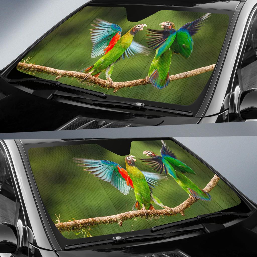 Parrots Love Birds Wings Hd 4K Car Sun Shade Gift Ideas 2022