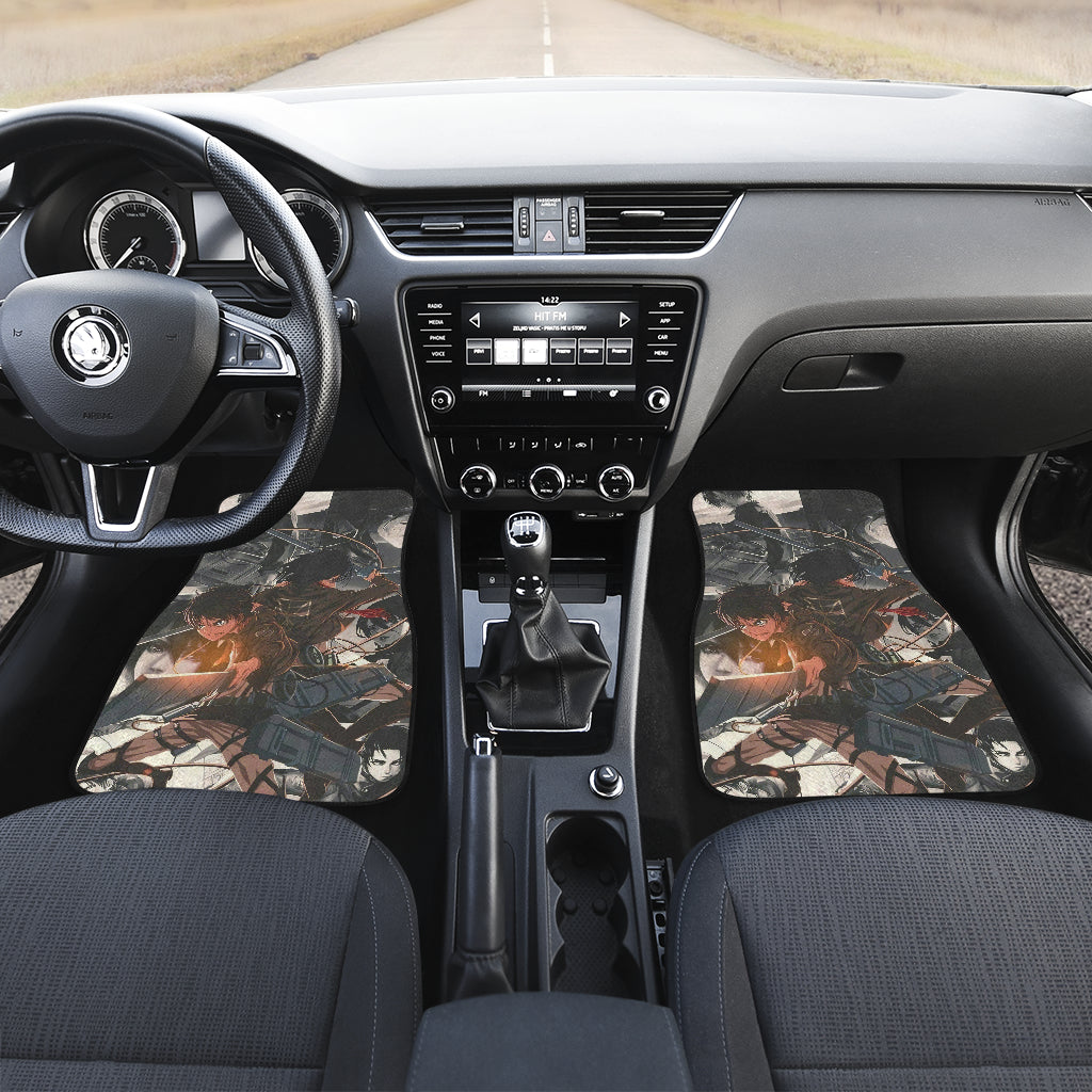 Attack On Titan 21 Anime Car Floor Mats Custom Car Accessories Car Decor 2021