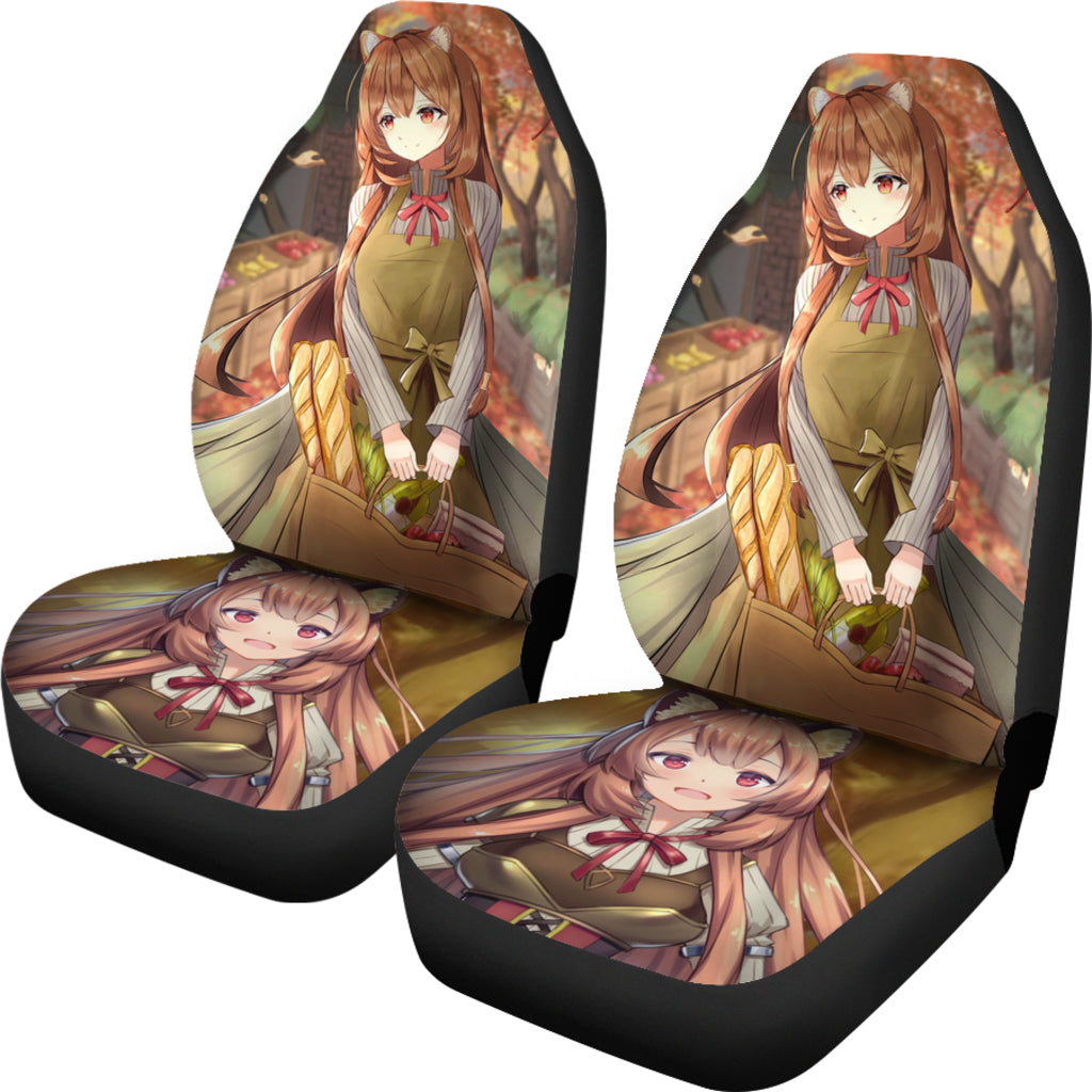 Cute Tate No Yuusha No Nariagari Anime Manga Car Seat Covers