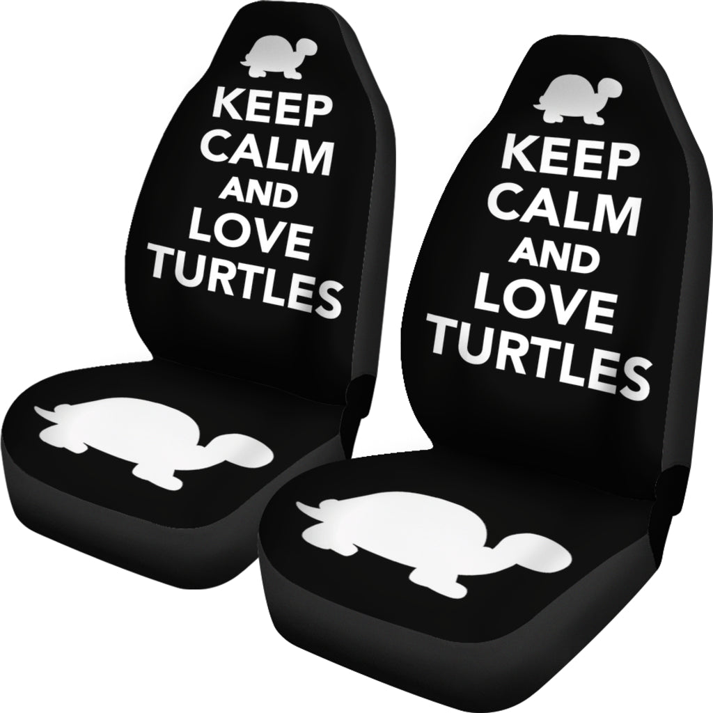 Keep Calm And Love Turtles Car Seat Covers