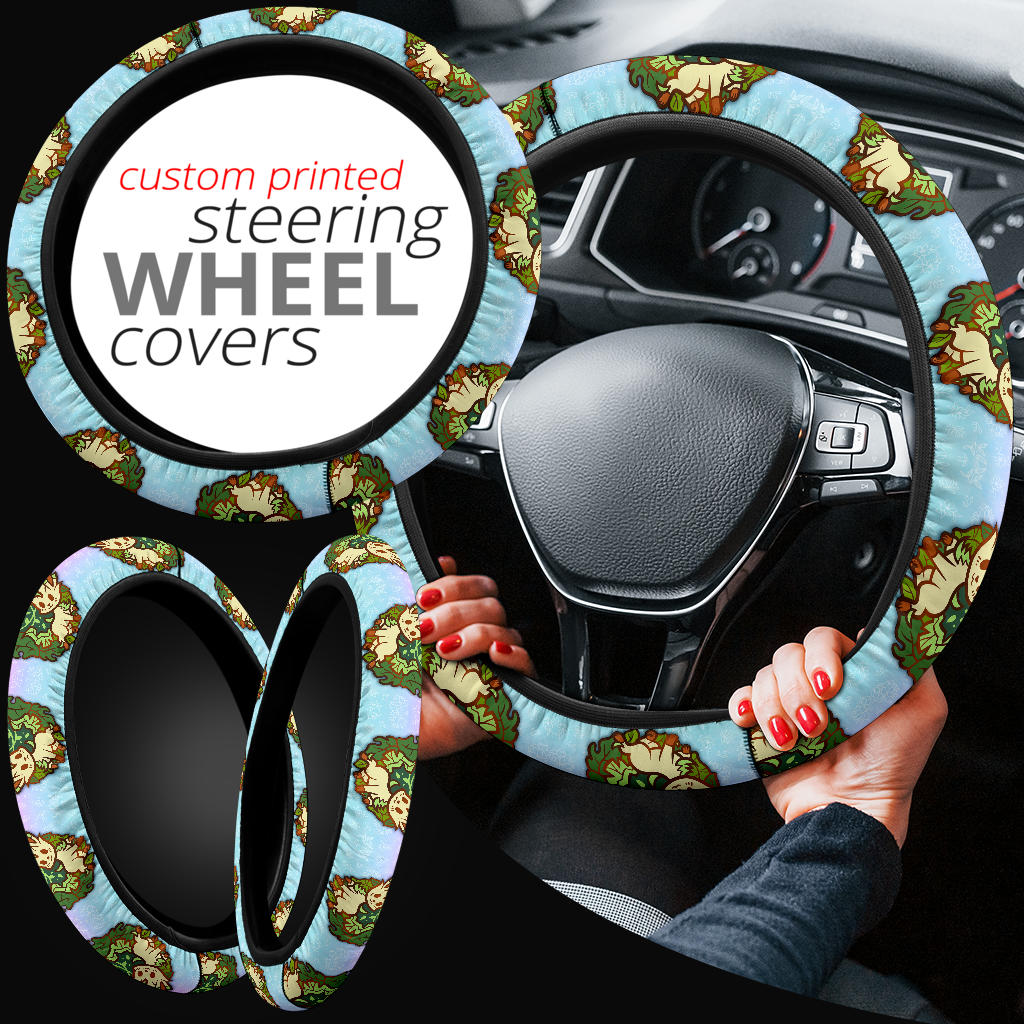 Leafeon Pokemon Car Steering Wheel Cover