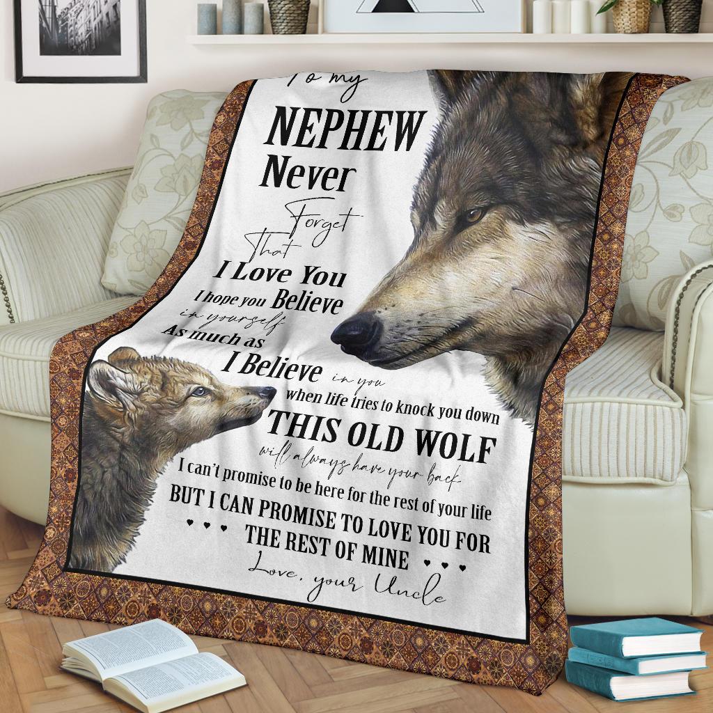 Wolf Quilt Forget Who You Are Premium Blanket
