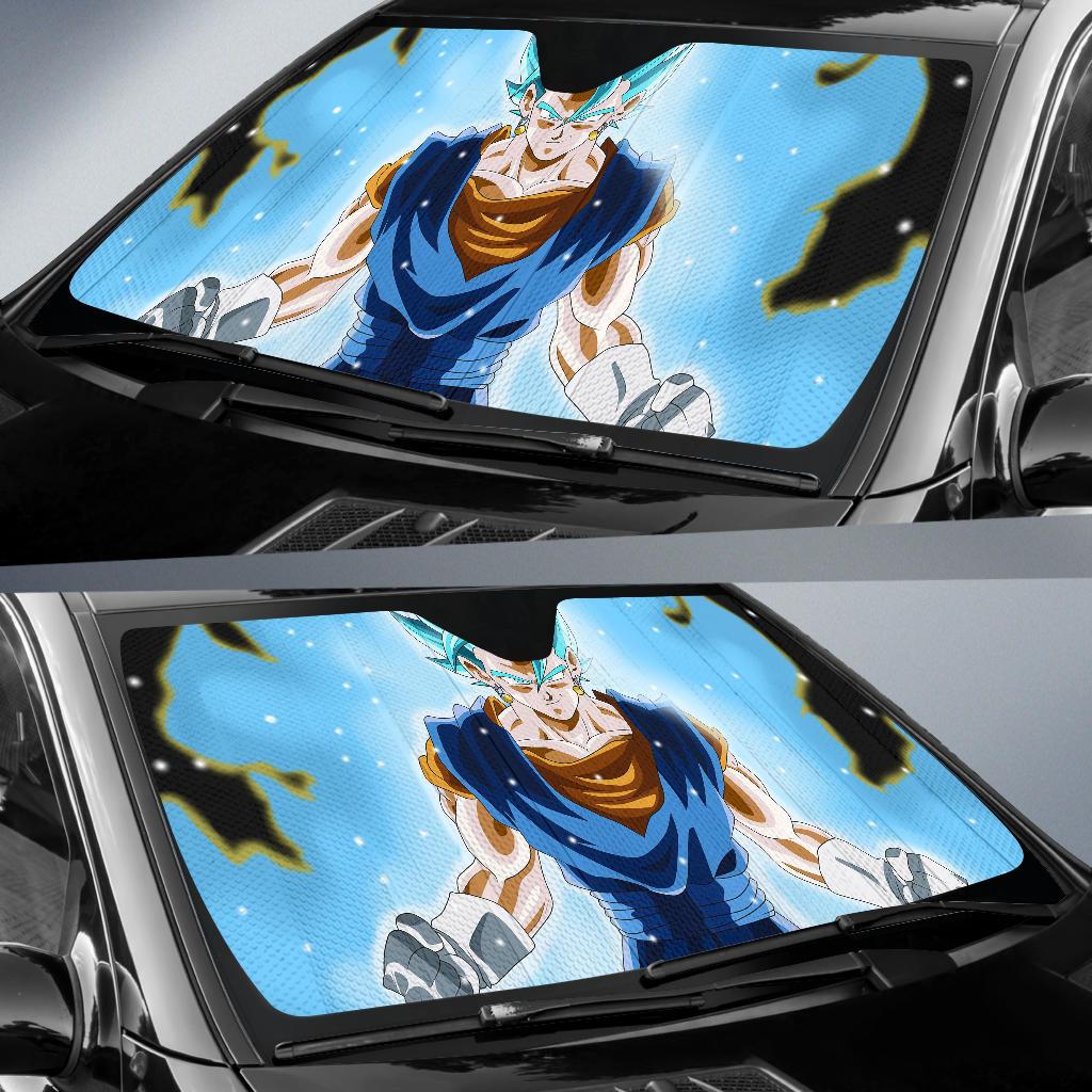 Vegetto Super Saiyan Blue Vegito 4K 8K Car Sun Shade Gift Ideas 2022