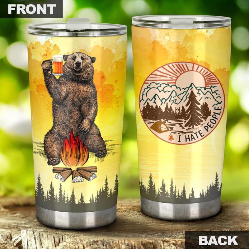 Bear Beer Camping Camfire Tumbler 2 2021