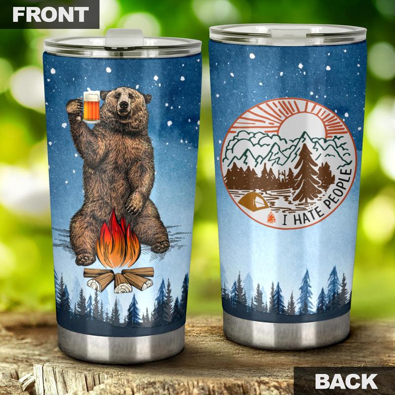 Bear Beer Camping Camfire Tumbler 5 2021