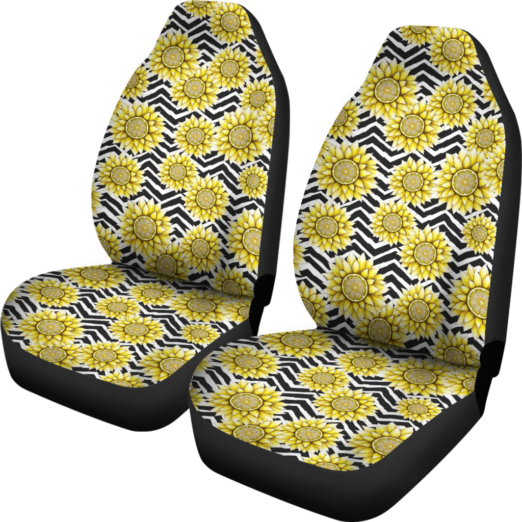 2022 Sunflower Pattern Car Seat Covers