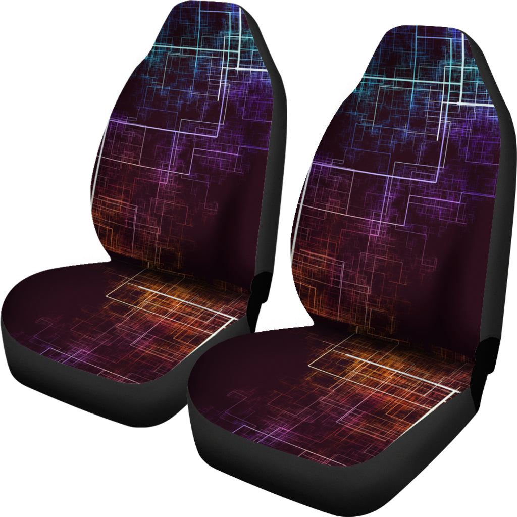 Technologies Abstract Car Seat Covers