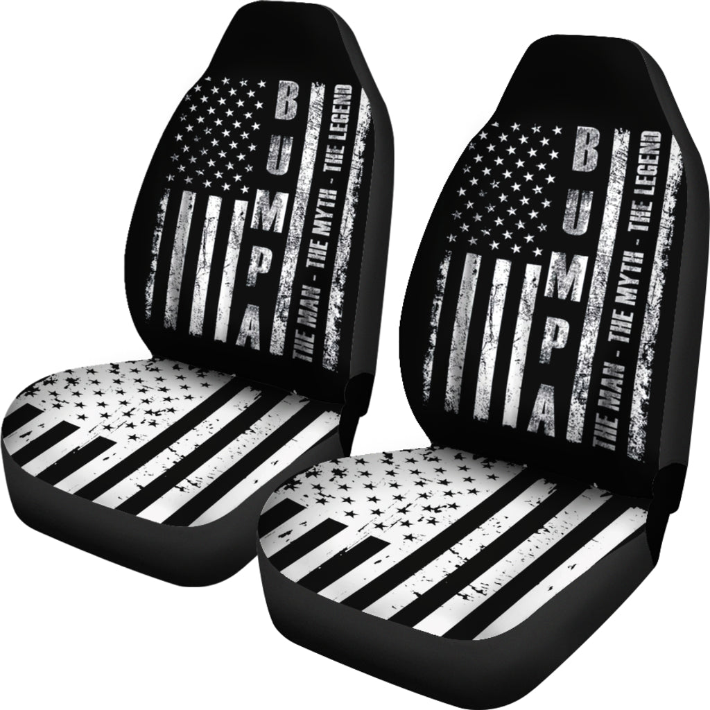 Bumpa The Man The Myth The Legend Us Flag Car Seat Covers