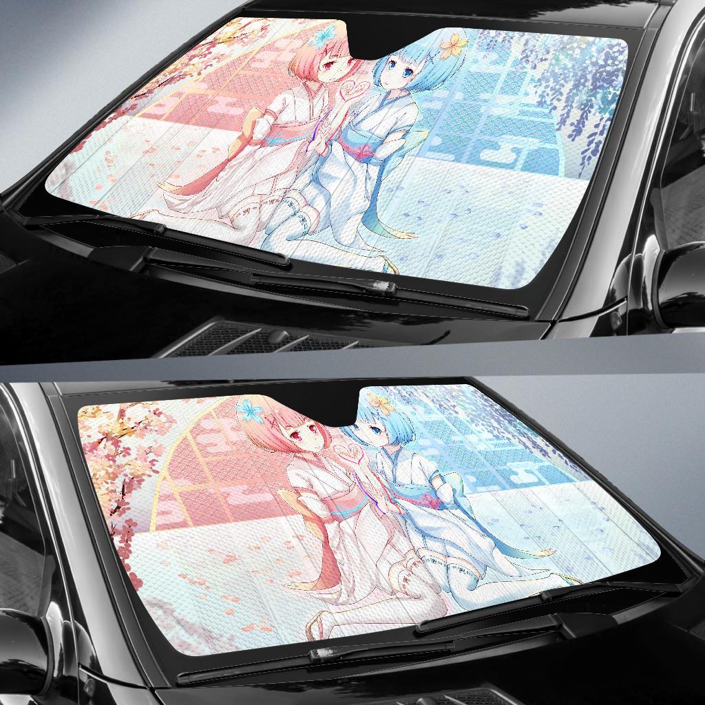 Ram Rem Rezero Hd Car Sun Shade Gift Ideas 2022