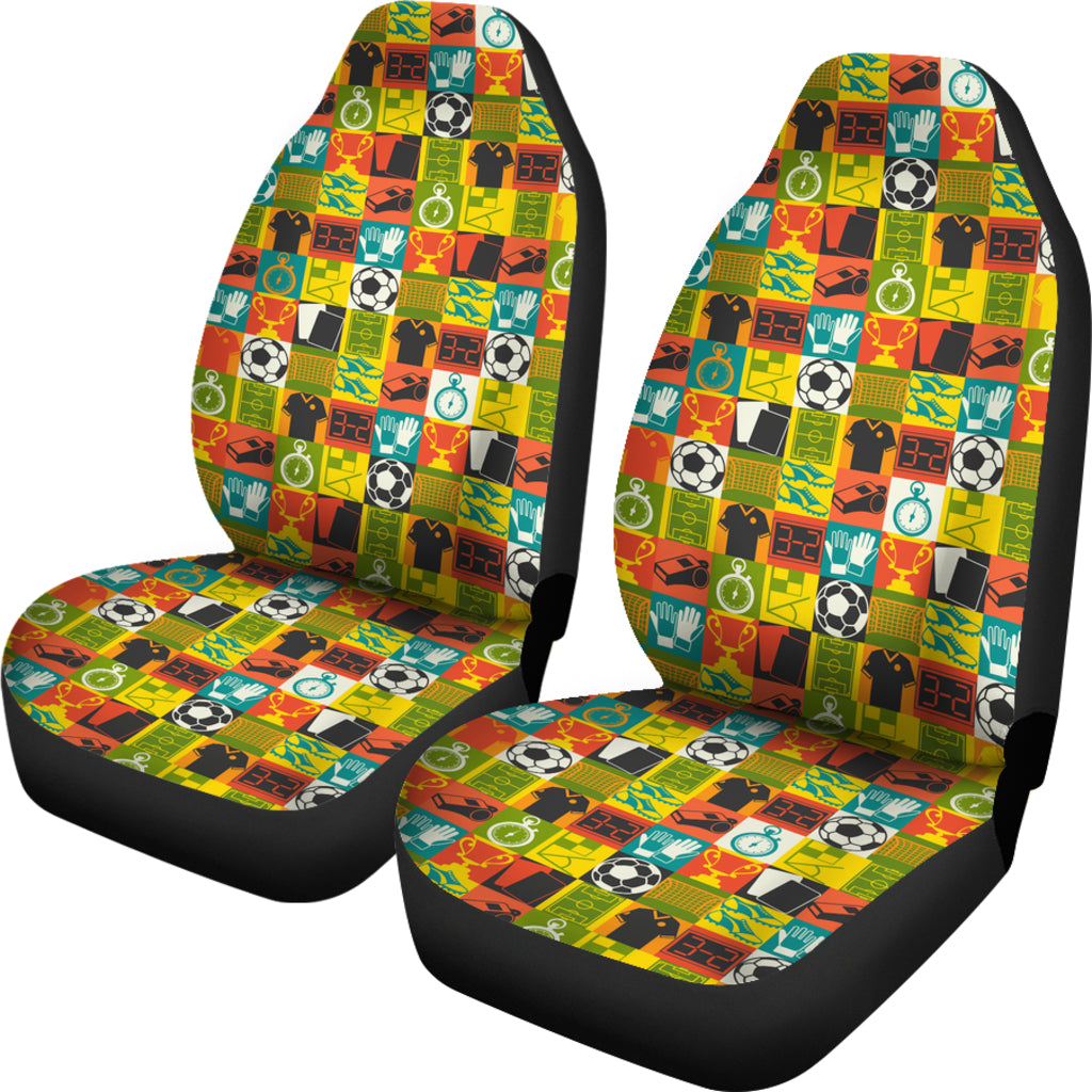 Sports Pattern With Soccer Car Seat Covers