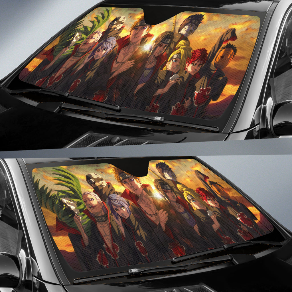 Akatsuki Fan Art Naruto Car Sun Shades 2021