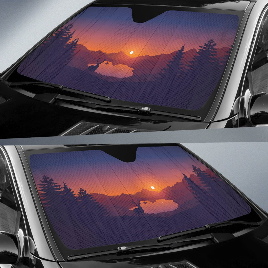 Deer And Trees Sun Shade Gift Ideas 2021