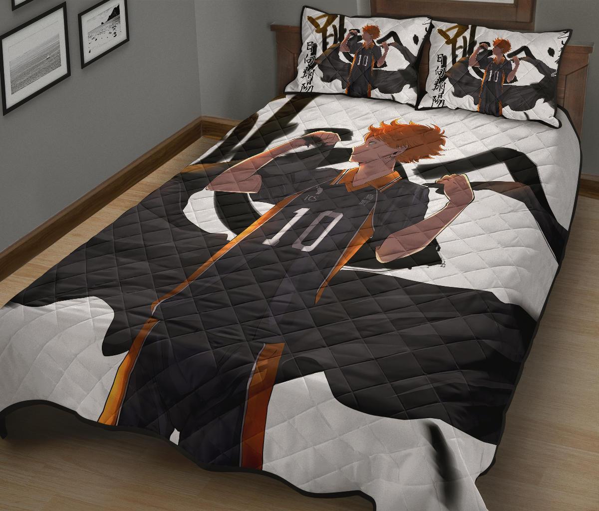 Shouyou Hinata Haikyu!! Anime Quilt Bed Set Pillow Case Amazing Decor Gift Ideas 3