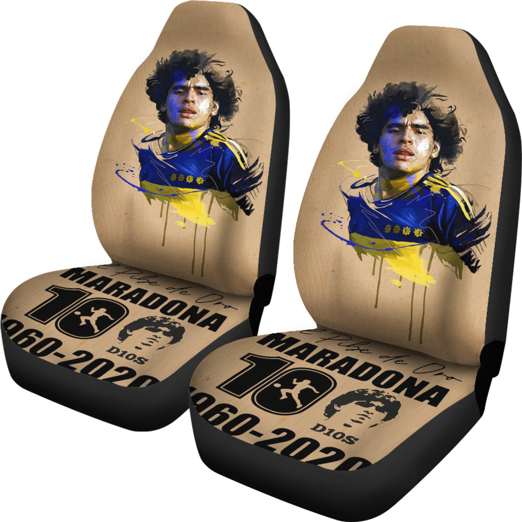 Cool Art D10S Diego Armando Maradona 10 Rip 1969 2022 Car Seat Covers Gift For Fooball